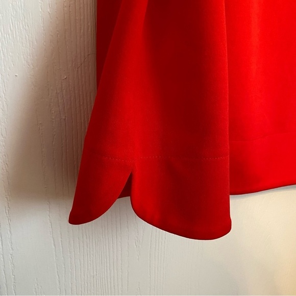 Vince Camuto Red Bell Sleeve Tunic Dress Size 14 - Picture 6 of 10